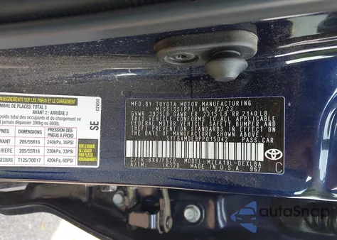 2023 Toyota Corolla Le z USA, uszkodzony, nr VIN 5YFB4MDE9PP015042